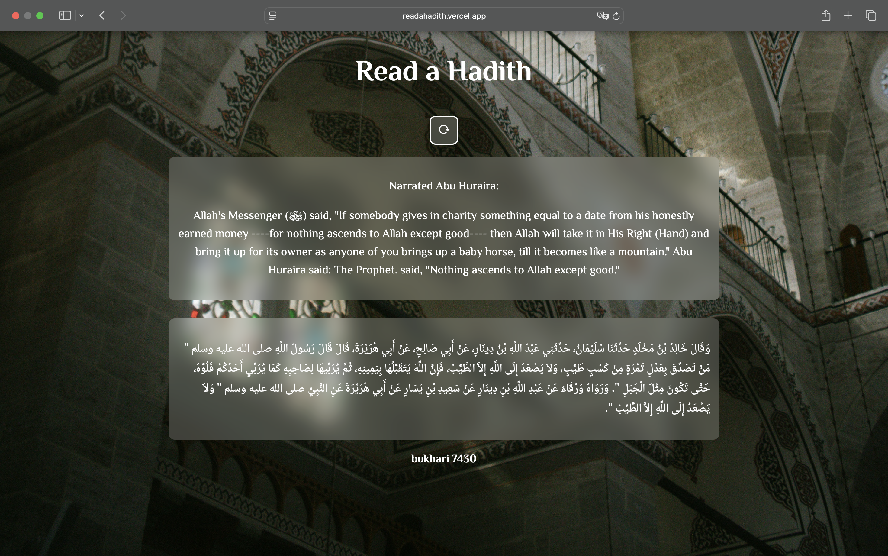 Read A Hadith