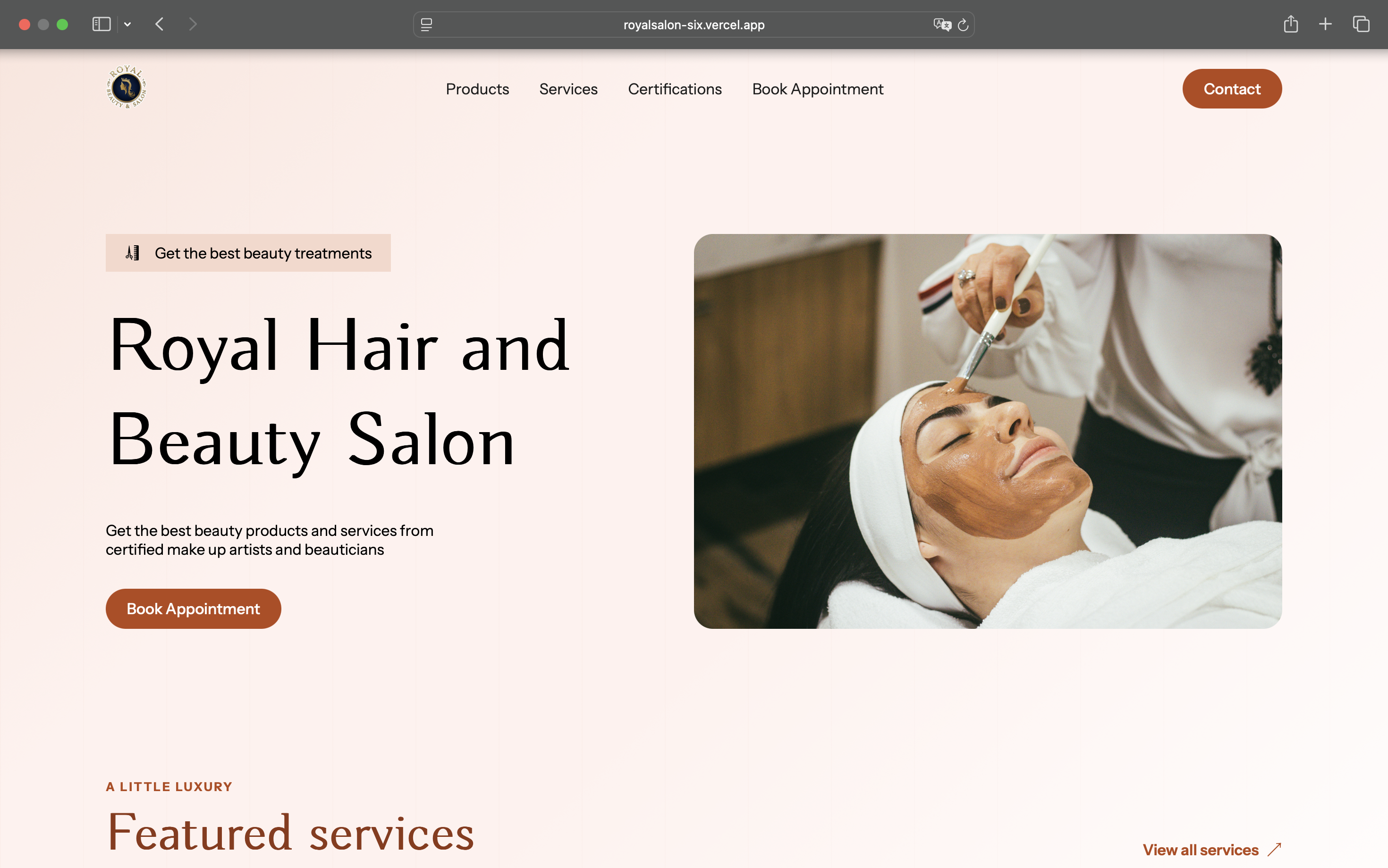 Salon Website